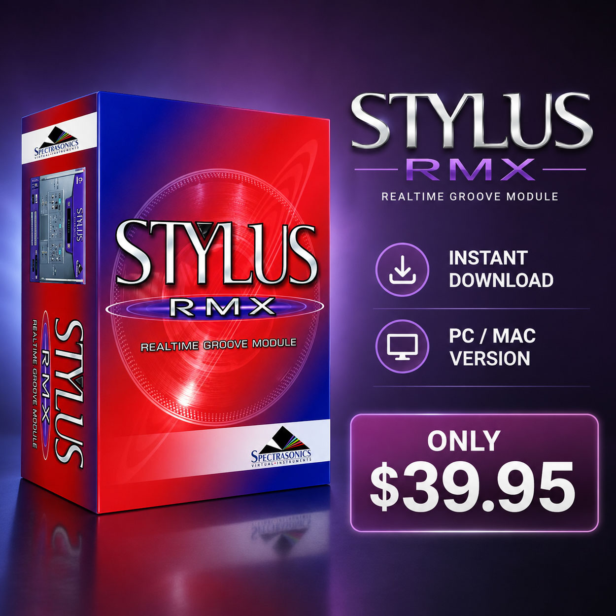 STYLUS RMX - REALTIME GROOVE MODULE STYLUS RMX - REALTIME GROOVE MODULE